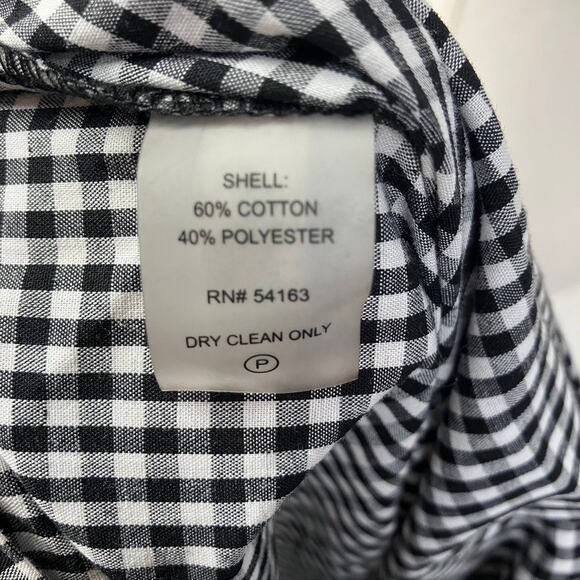 Calvin Klein Womens 8 Black Gingham One-shoulder Flounce Sheath Dress Spring - Picture 13 of 16